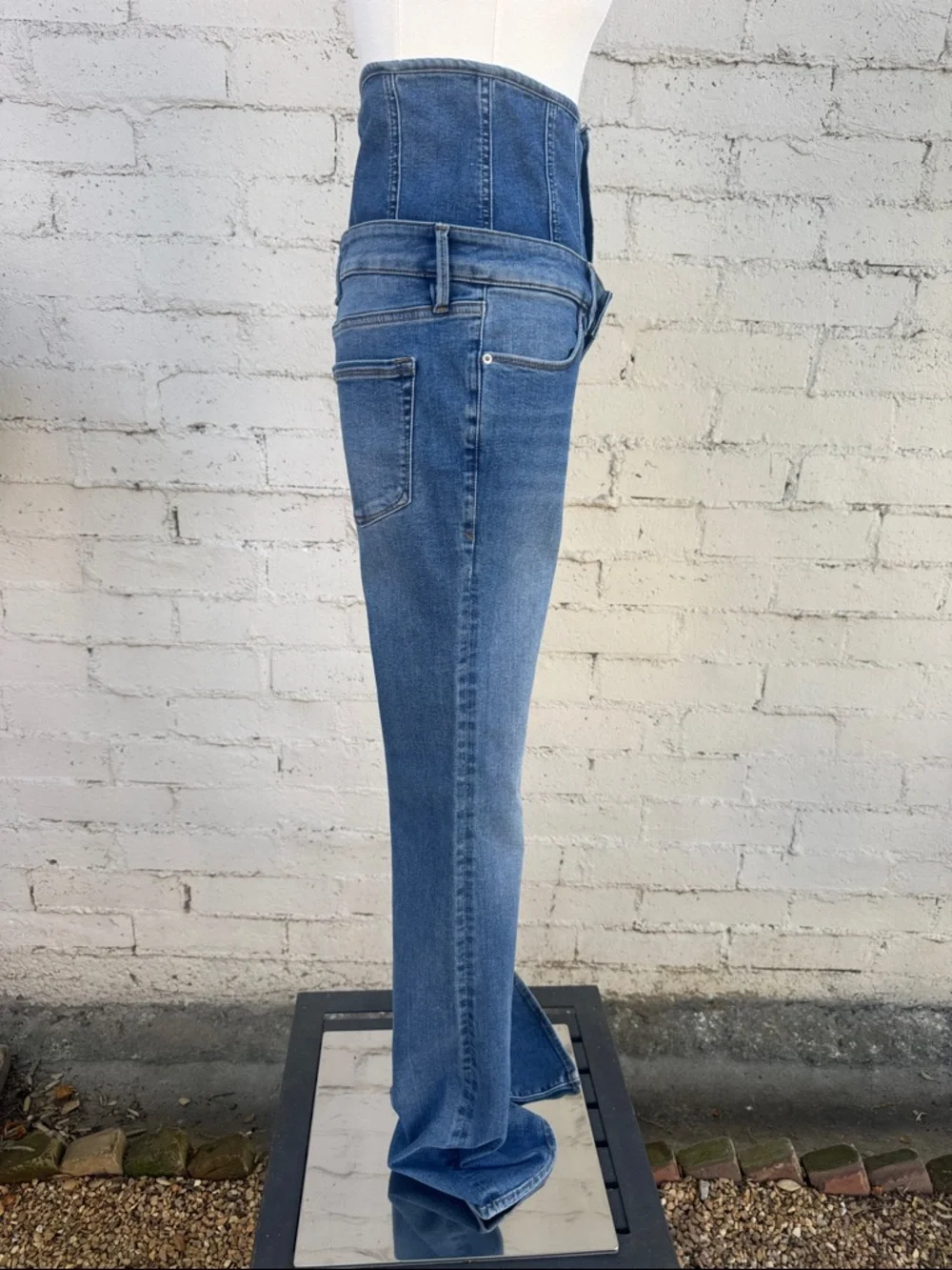 SAMPLE Good American Corset Jeans Size 4/27